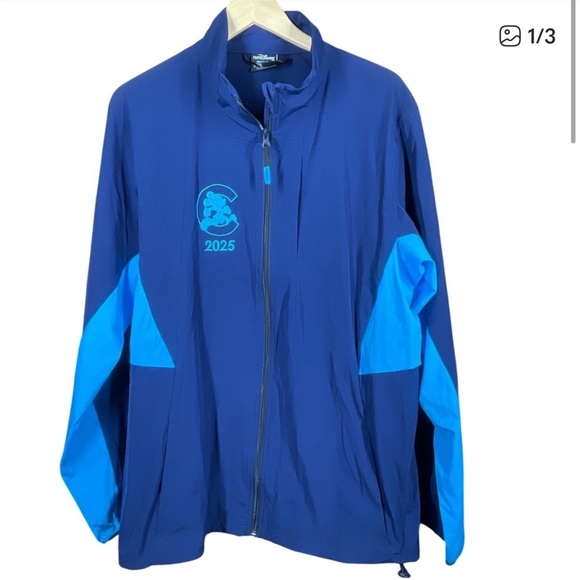 Disney Jackets & Blazers - runDisney Club Run Disney 2025 Full Zip Jacket Blue Lightweight Windbreaker Coat
